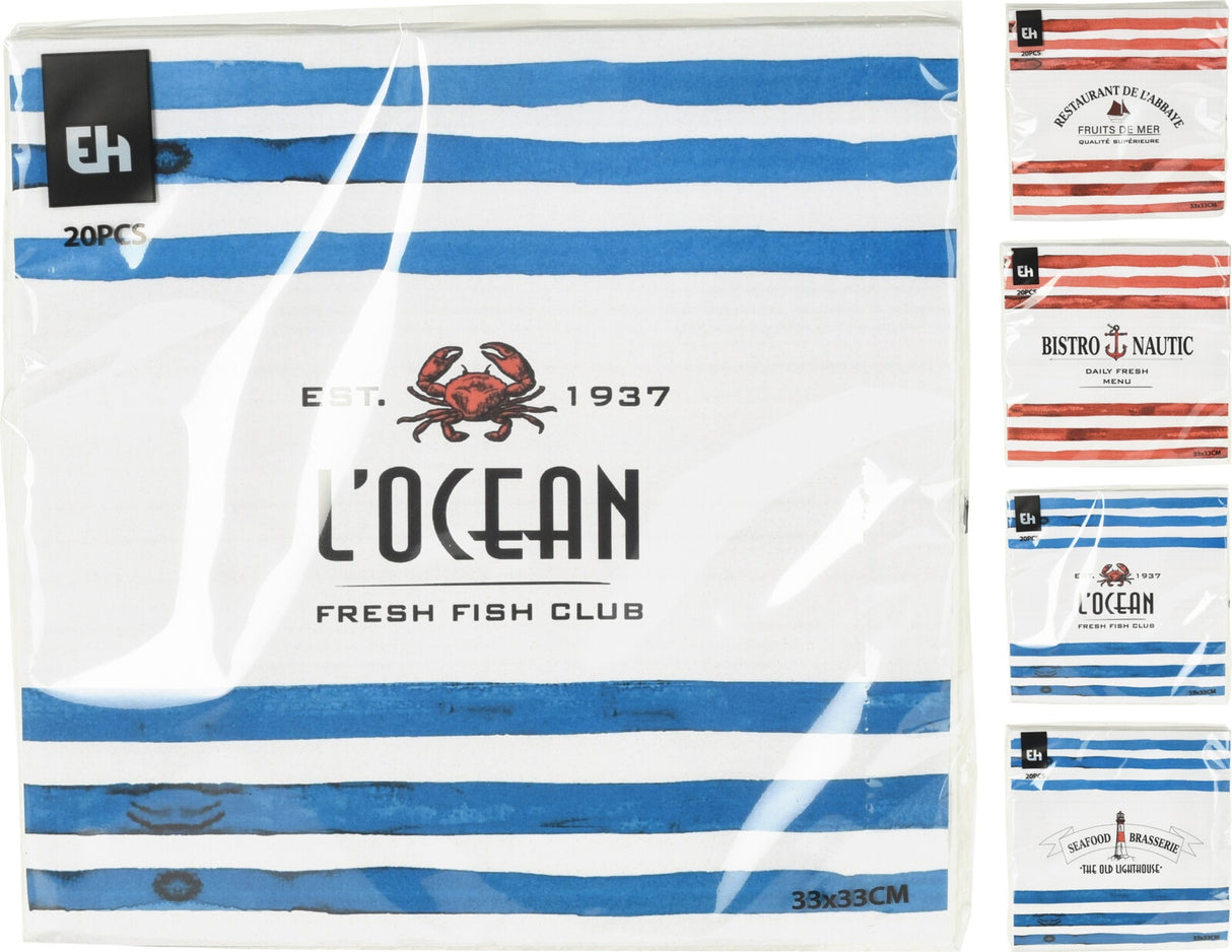 Meri suuri lautasliina 20 kpl/pkt