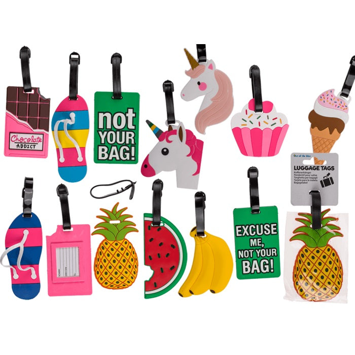 Matkalaukun tunniste 1 kpl (useita erilaisia)