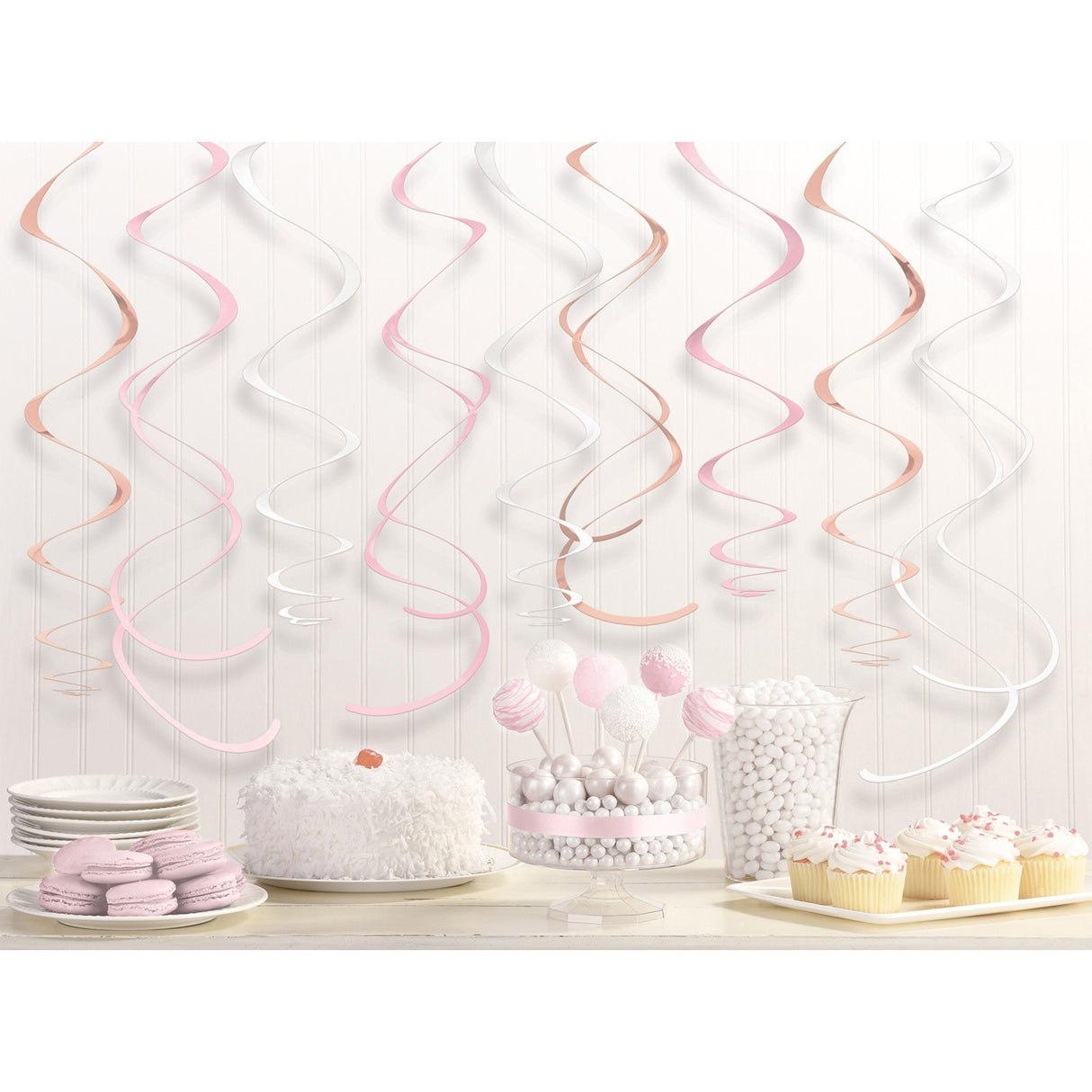 Kierrekoristeet ruusukulta 12 kpl/pkt