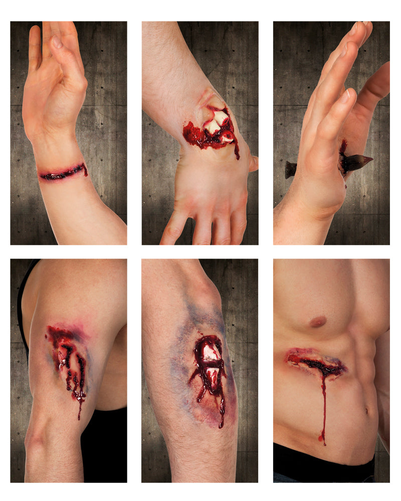 Lateksi haava lajitelma 1 kpl/pkt lajitelma 6 erilaista