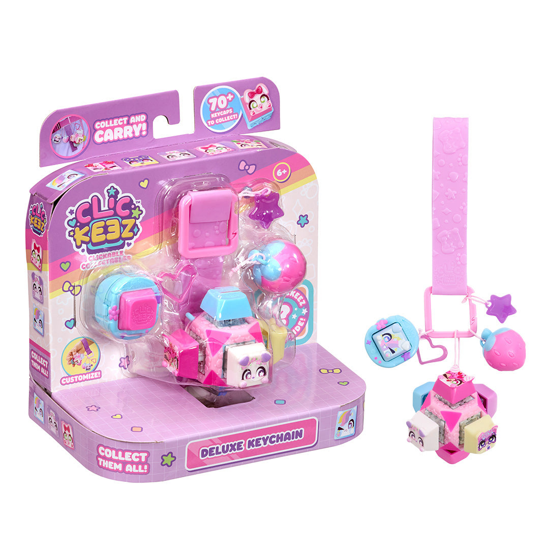 Clickeez Cube fidget-avaimenperä
