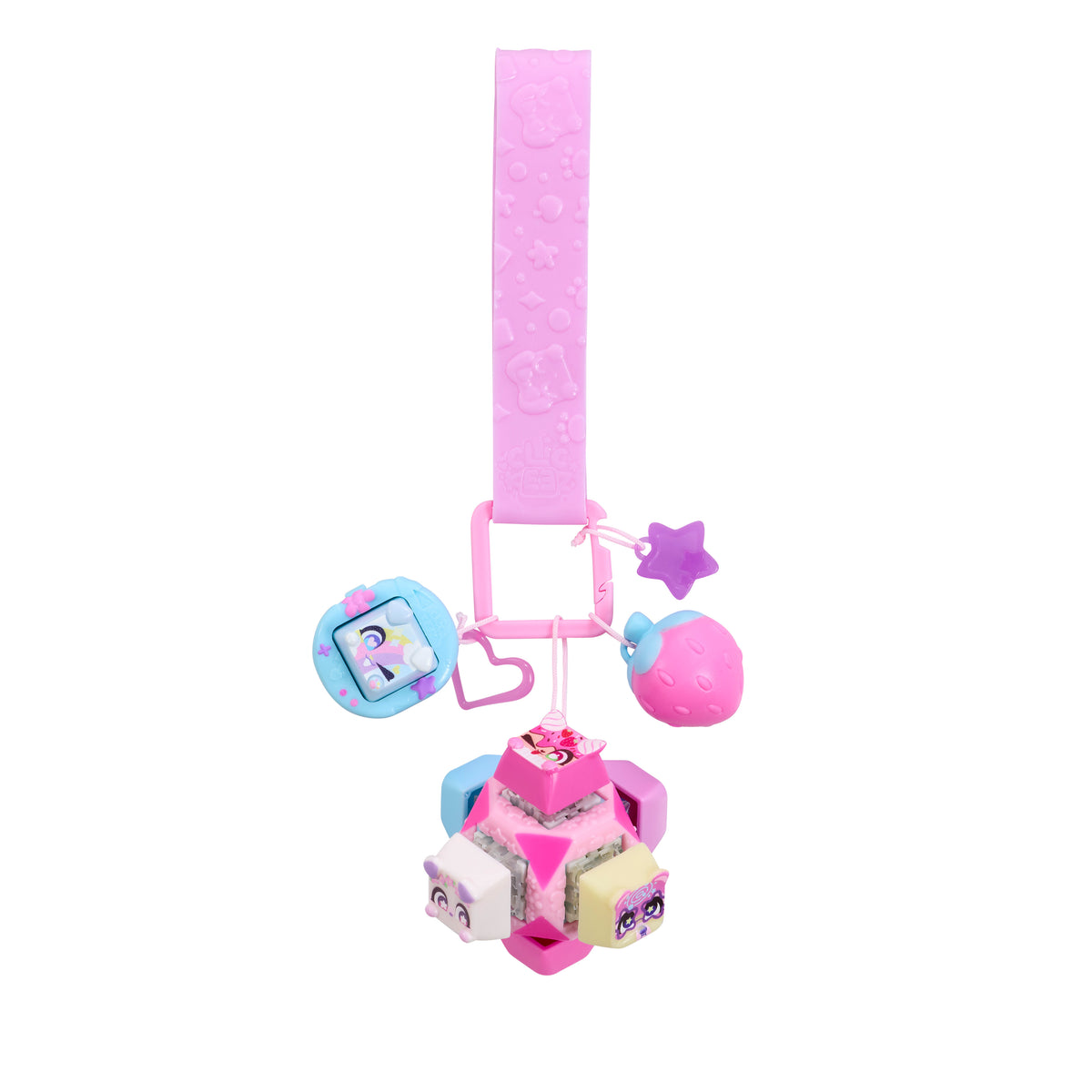 Clickeez Cube fidget-avaimenperä