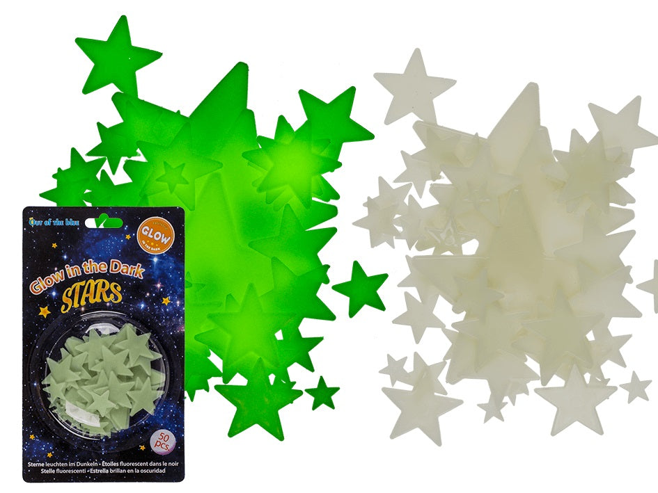 Pimeässä hohtavat tähdet 50 kpl/pkt