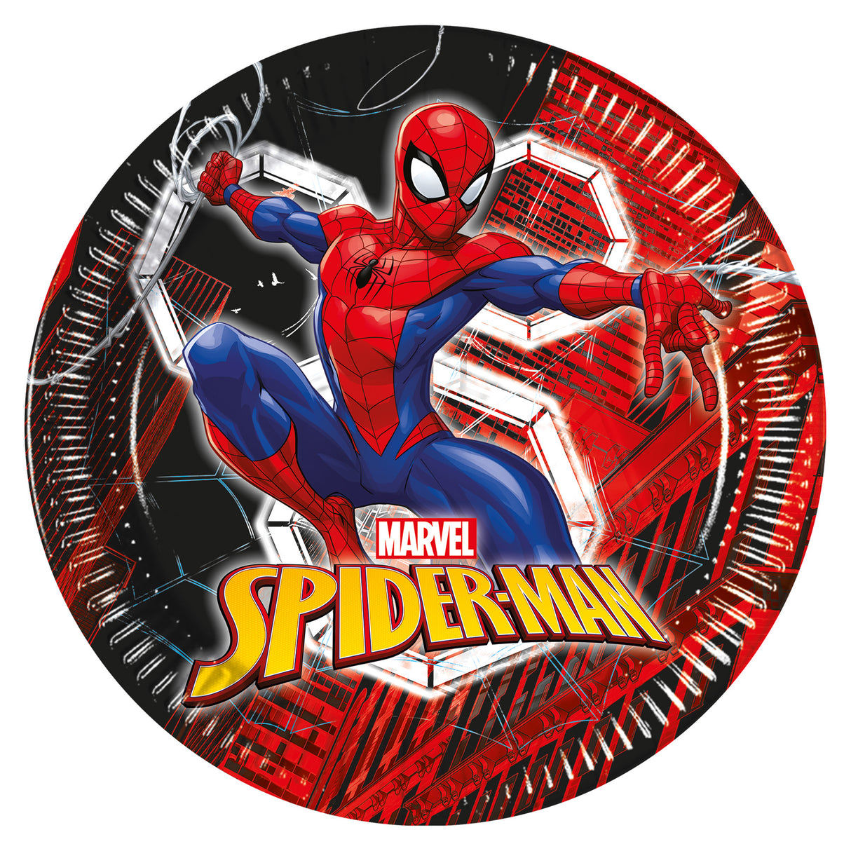 Spider-Man suuri pahvilautanen 23 cm 8 kpl/pkt
