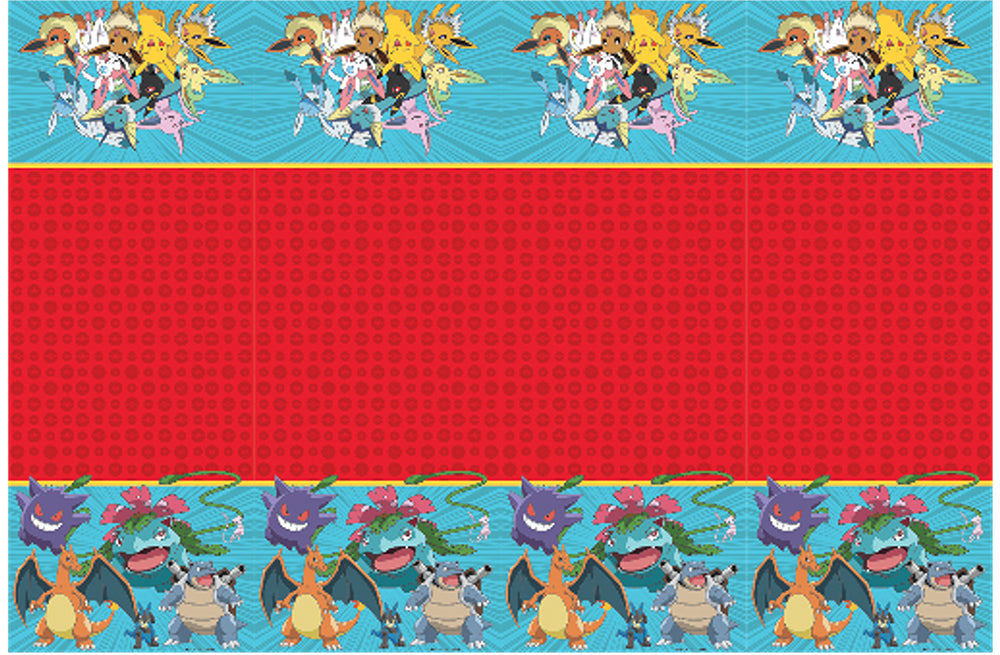 Pokemon muovinen pöytäliina 120 x 180 cm