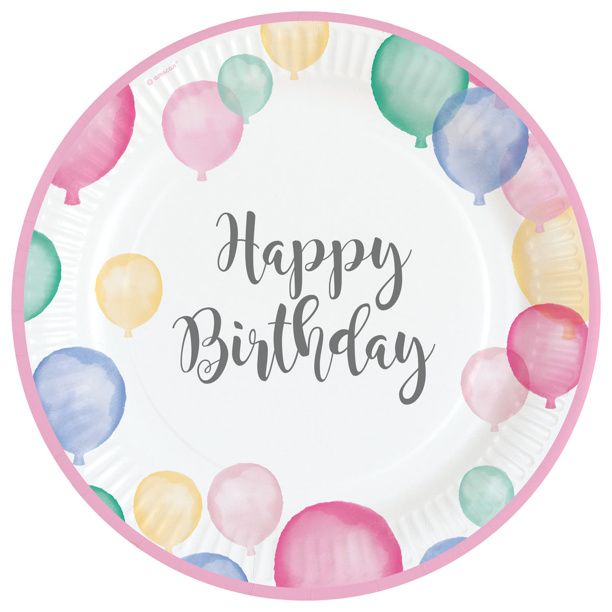 Happy Birthday ilmapallot suuri pahvilautanen 8 kpl/pkt