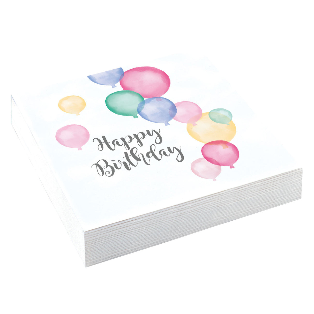 Happy Birthday ilmapallot suuri lautasliina 20 kpl/pkt