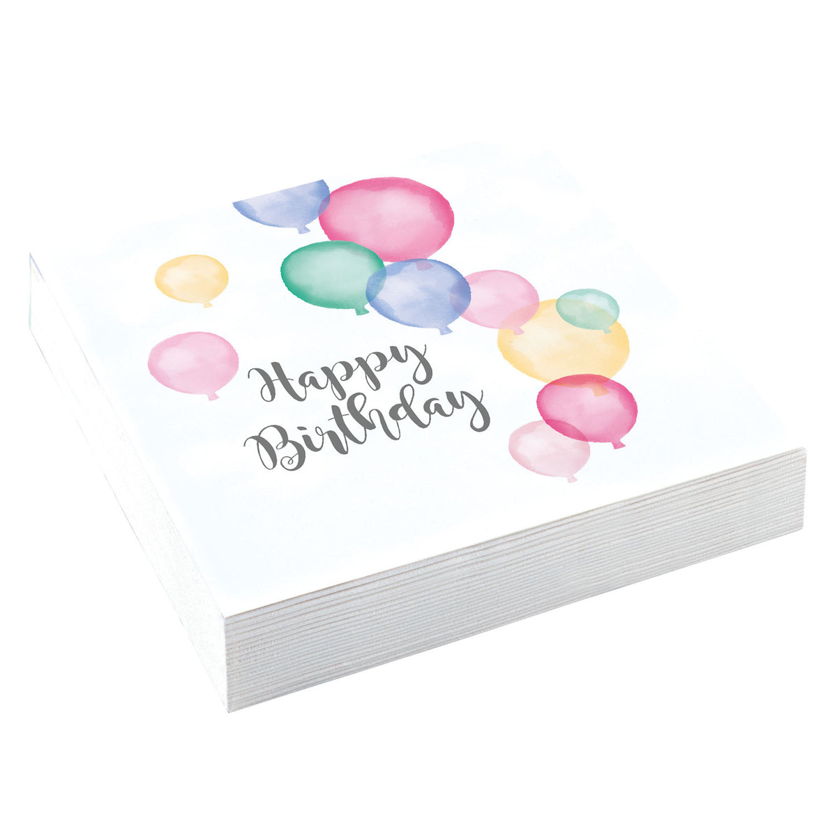 Happy Birthday ilmapallot suuri lautasliina 20 kpl/pkt