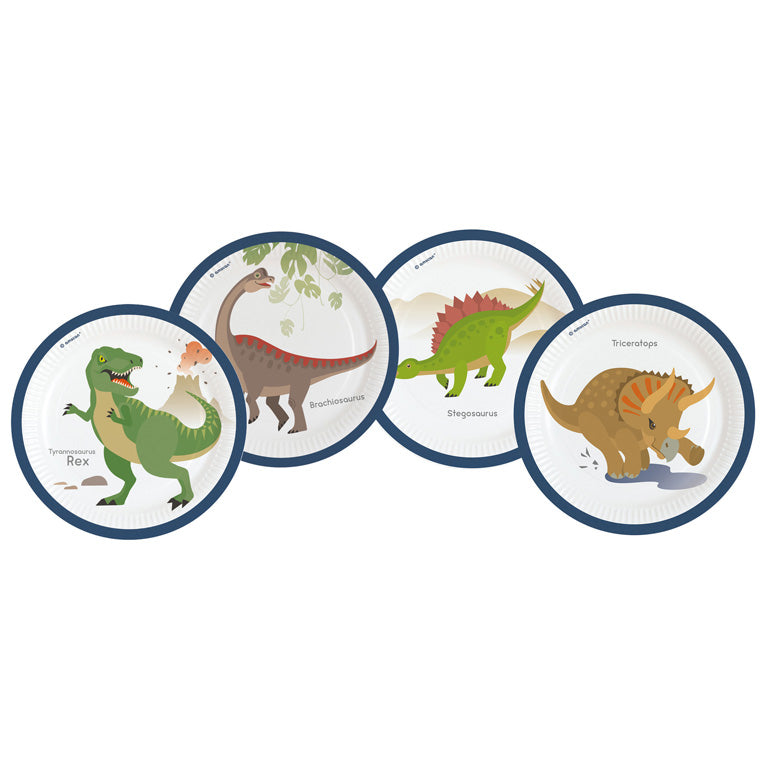 Dinosaurus suuri pahvilautanen 8 kpl/pkt