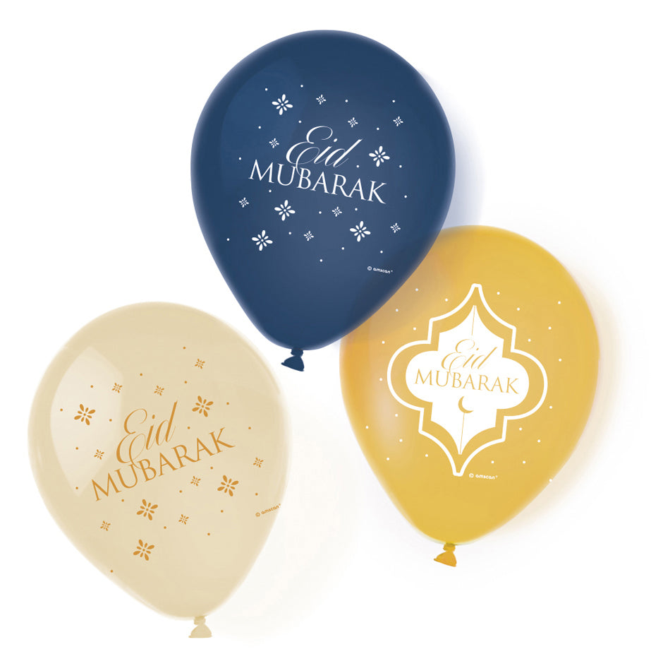 Eid Mubarak ilmapallo 28 cm 6 kpl/pkt
