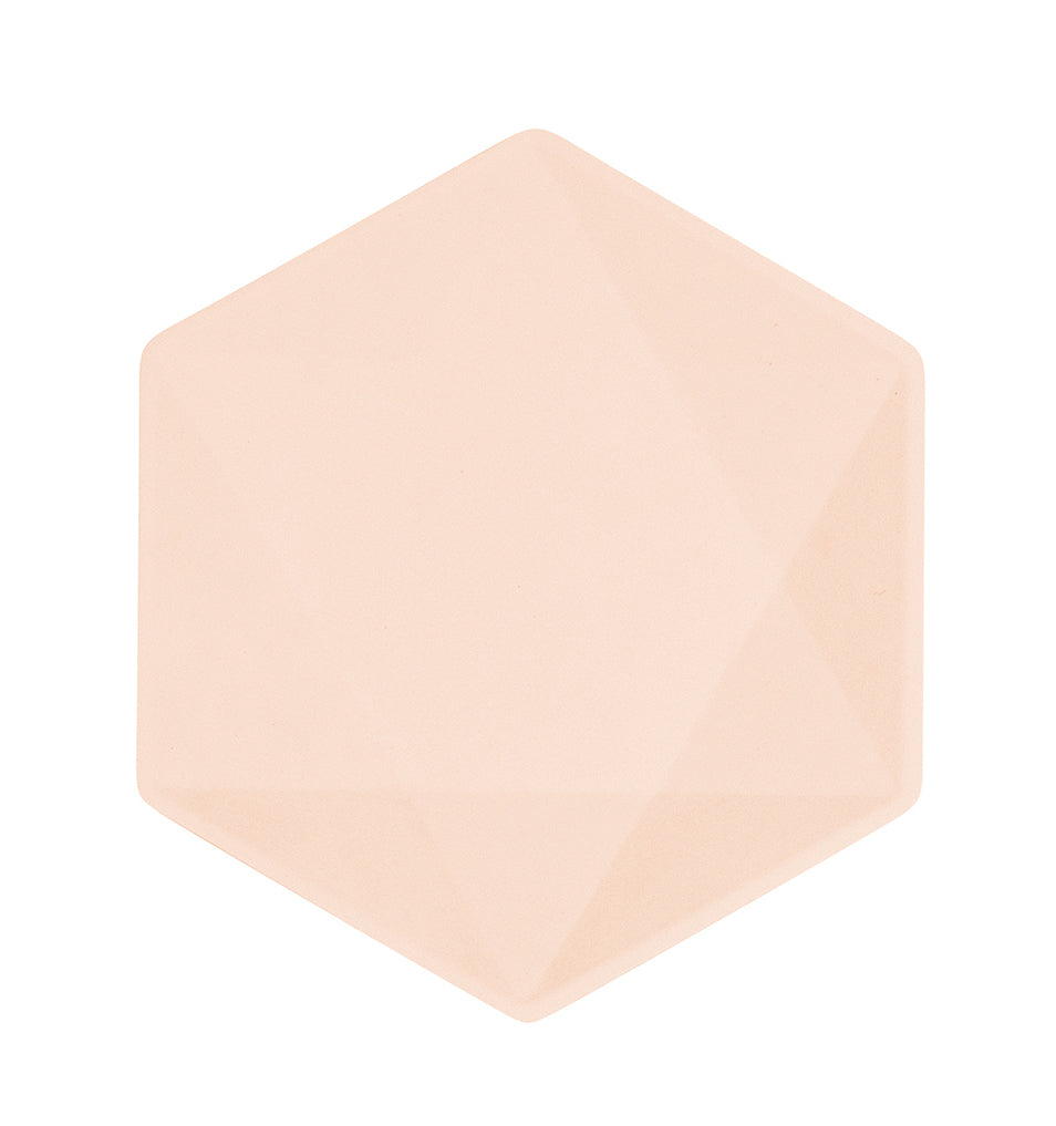 Vert Decor kuusikulmainen pieni lautanen koralli 6 kpl/pkt