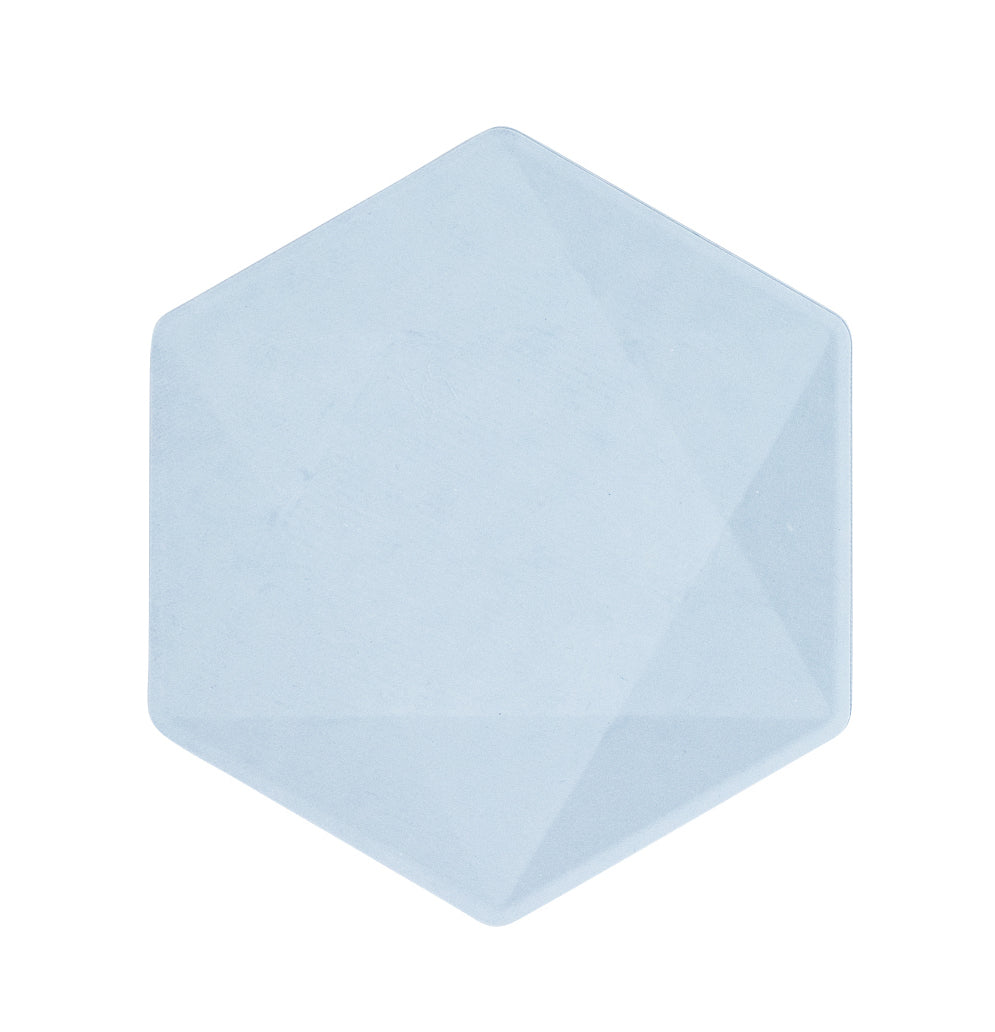 Vert Decor kuusikulmainen pieni lautanen vaaleansininen 6 kpl/pkt