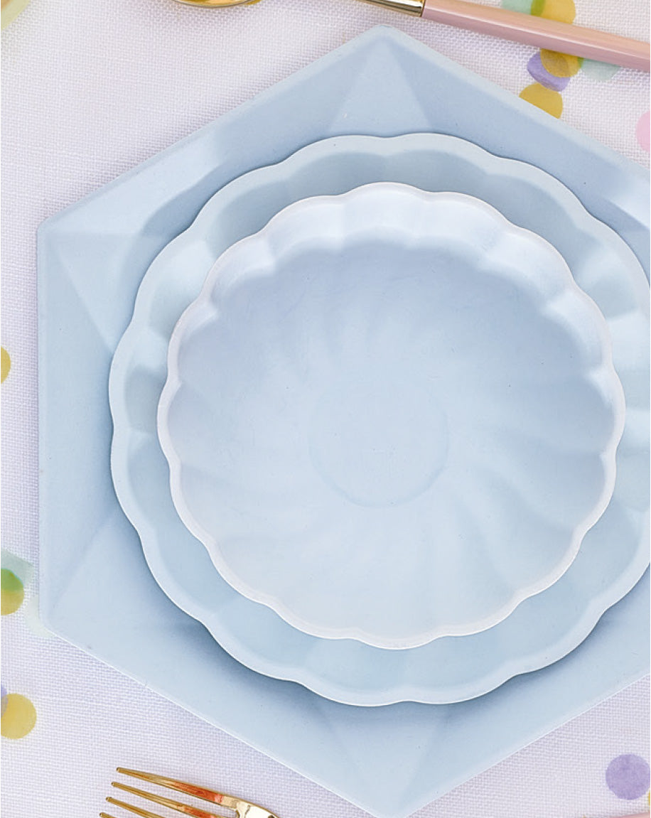 Vert Decor pyöreä lautanen 19 cm vaaleansininen 6 kpl/pkt