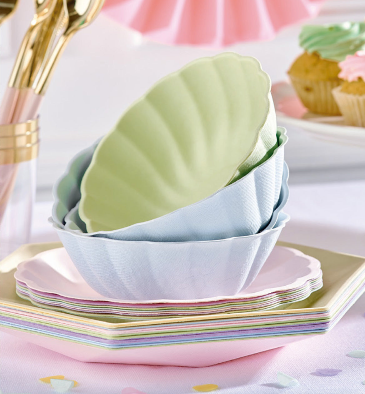 Vert Decor pyöreä kulho 15 cm keltainen 6 kpl/pkt