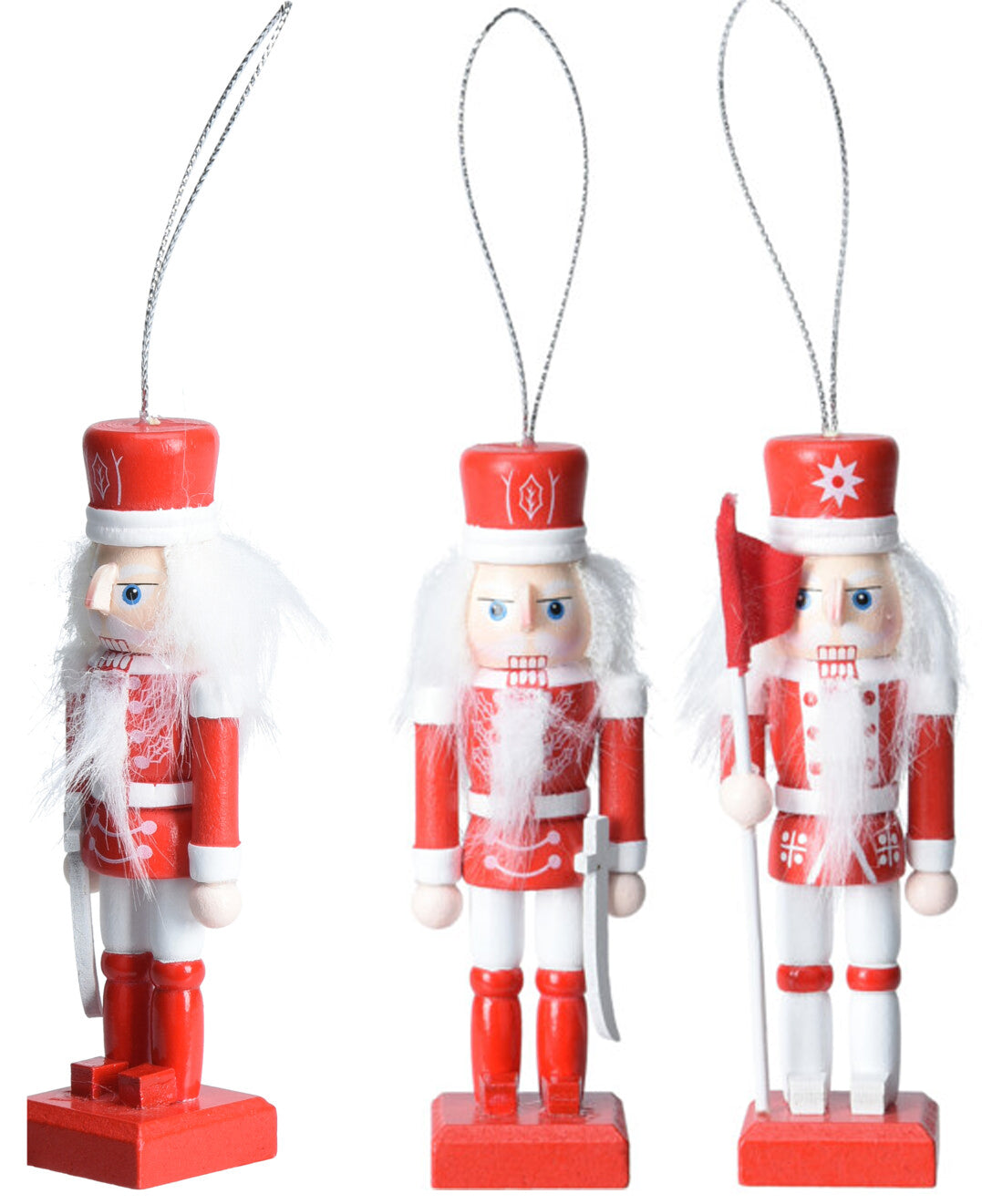 Pähkinänsärkijä ripustettava joulukoriste 10cm, lajitelmatuote 2 erilaista