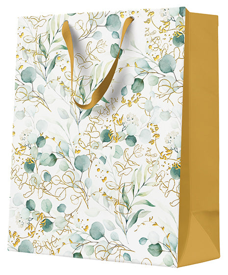 Lahjakassi eukalyptuksen lehdet premium L 26,5 x 33,5 x 13 cm 1 kpl/pkt