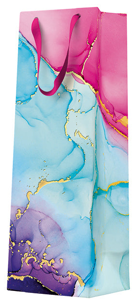 Lahjakassi pullolle vesiväriunelmia premium 12 x 37 x 10 cm 1 kpl/pkt
