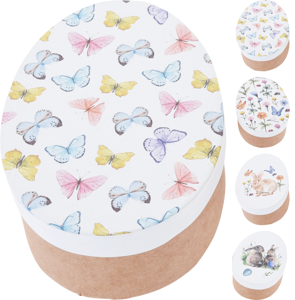 Lahjalaatikko pääsiäinen 16 x 11 cm 1 kpl/pkt (lajitelmatuote 4 erilaista)