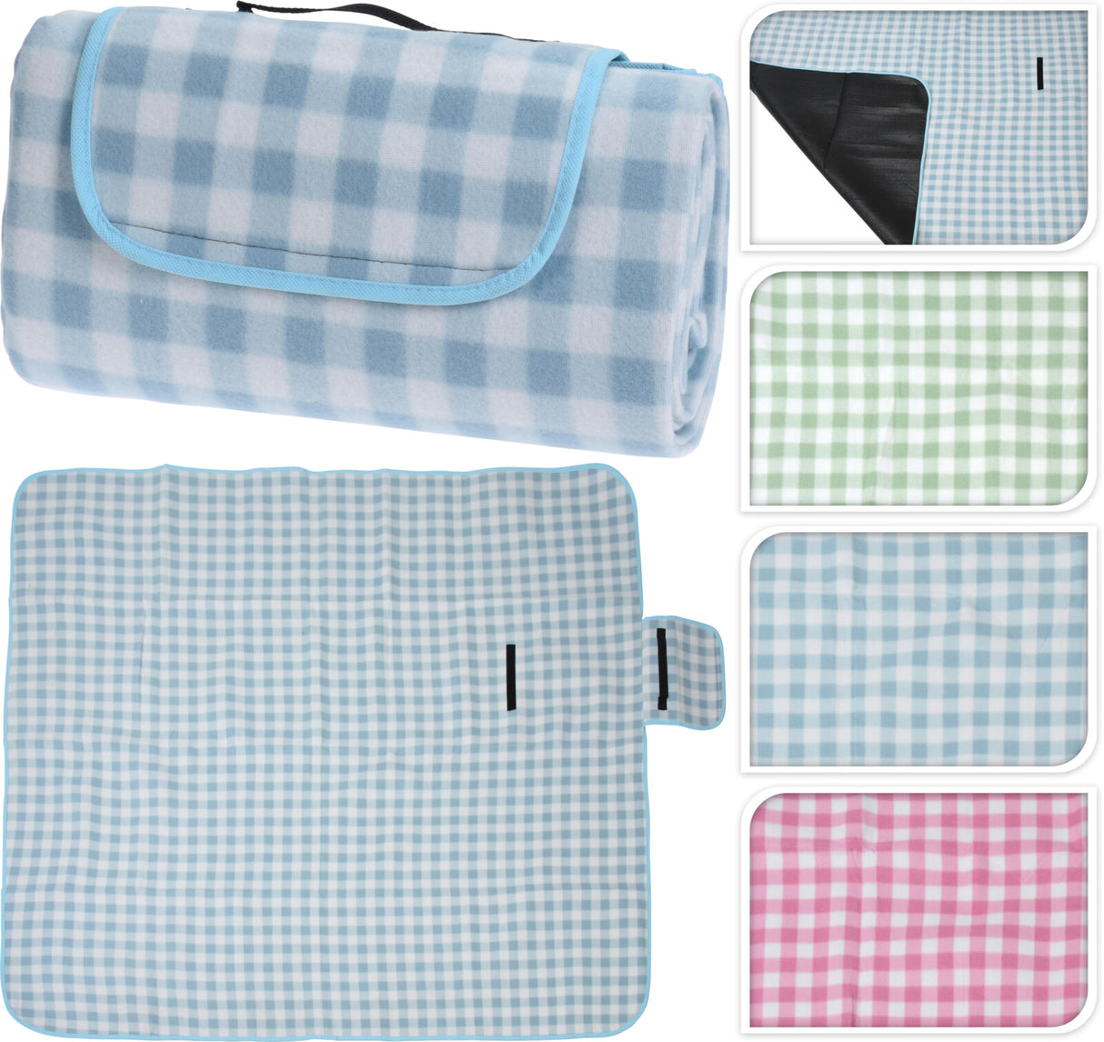 Piknik alusta ruudullinen 130 x 150 cm 1 kpl/pkt, lajitelmatuote 3 erilaista