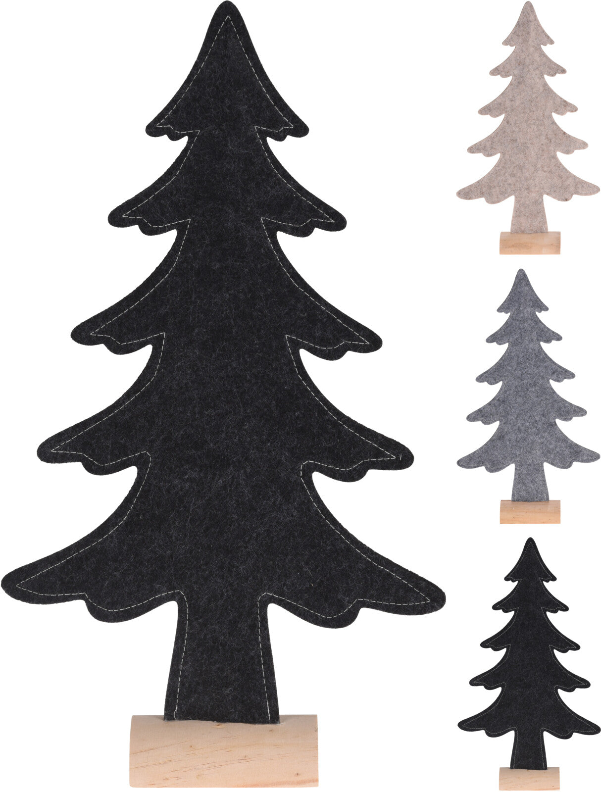 Koristejoulukuusi huopa 40 cm 1 kpl 3 eri värivaihtoehtoa