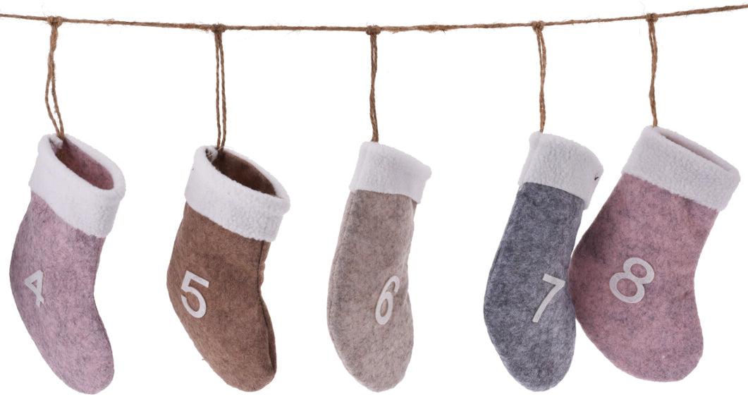Joulukalenteri sukat
