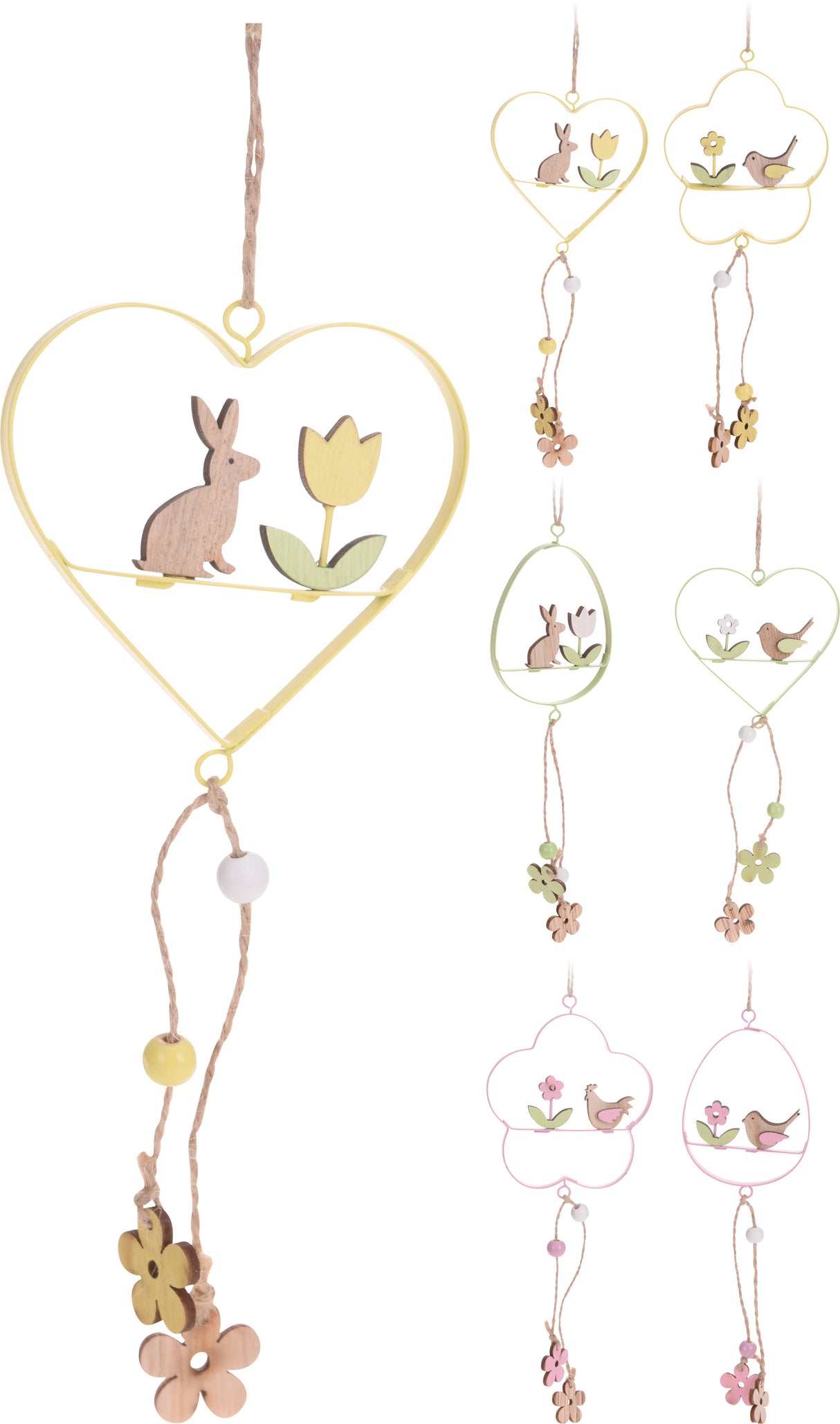 Pääsiäiskoriste ripustettava 1 kpl/pkt (lajitelmatuote 6 erilaista)