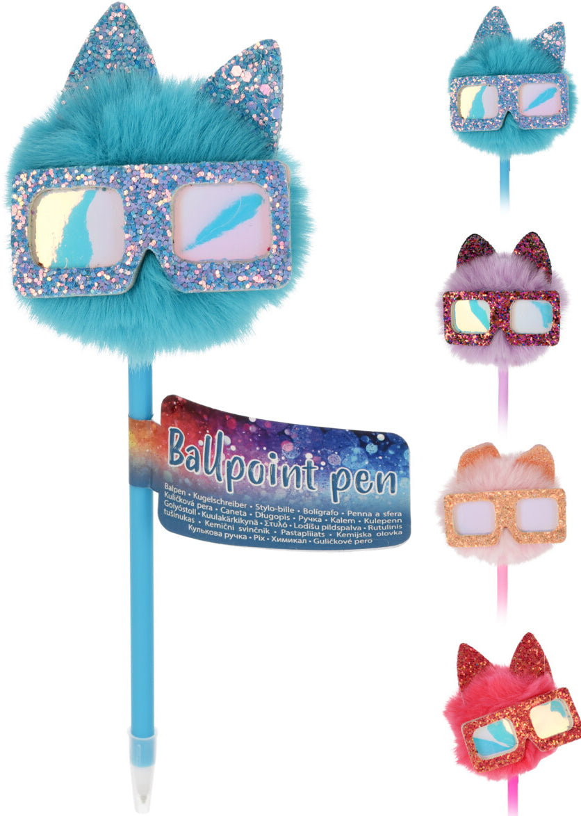 Kuulakärkikynä pörröinen, lajitelmatuote 4 erilaista