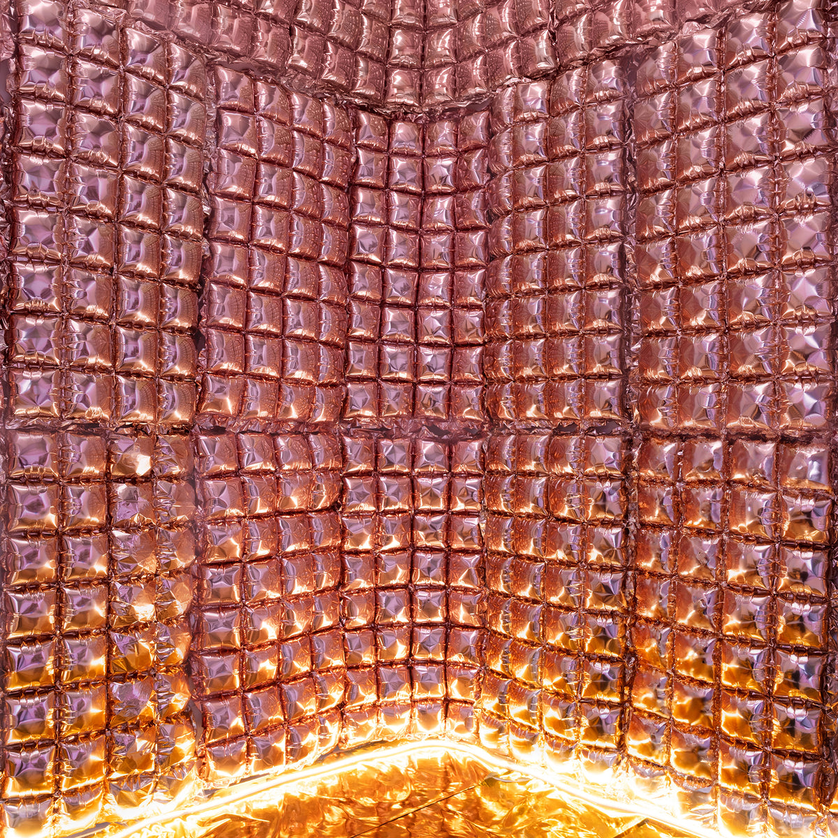 Foil balloon curtain rosegold 55 x 110 cm