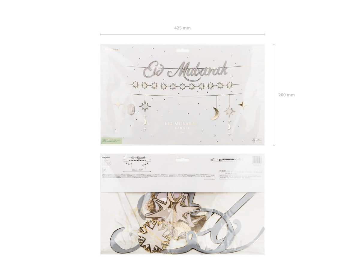 Eid Mubarak koristenauhat, 2 m