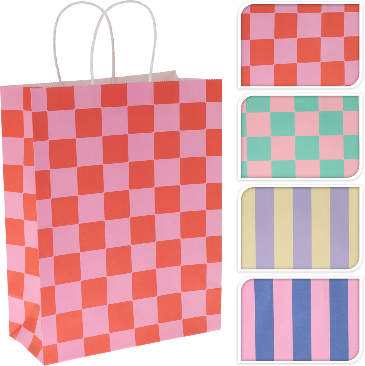 Lahjakassi raita/ruutu, lajitelmatuote