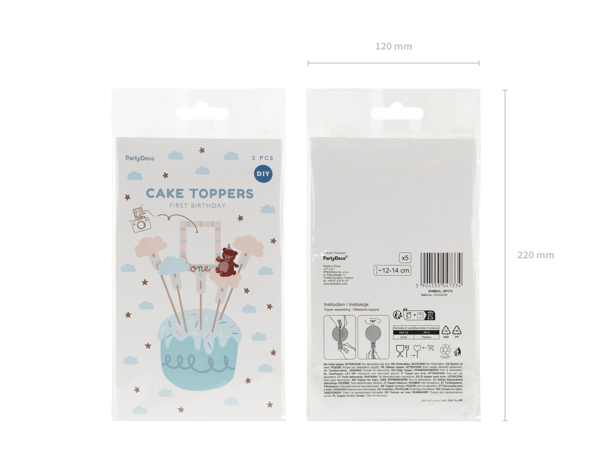 Kakunkoristeet, nalle, 12-14 cm