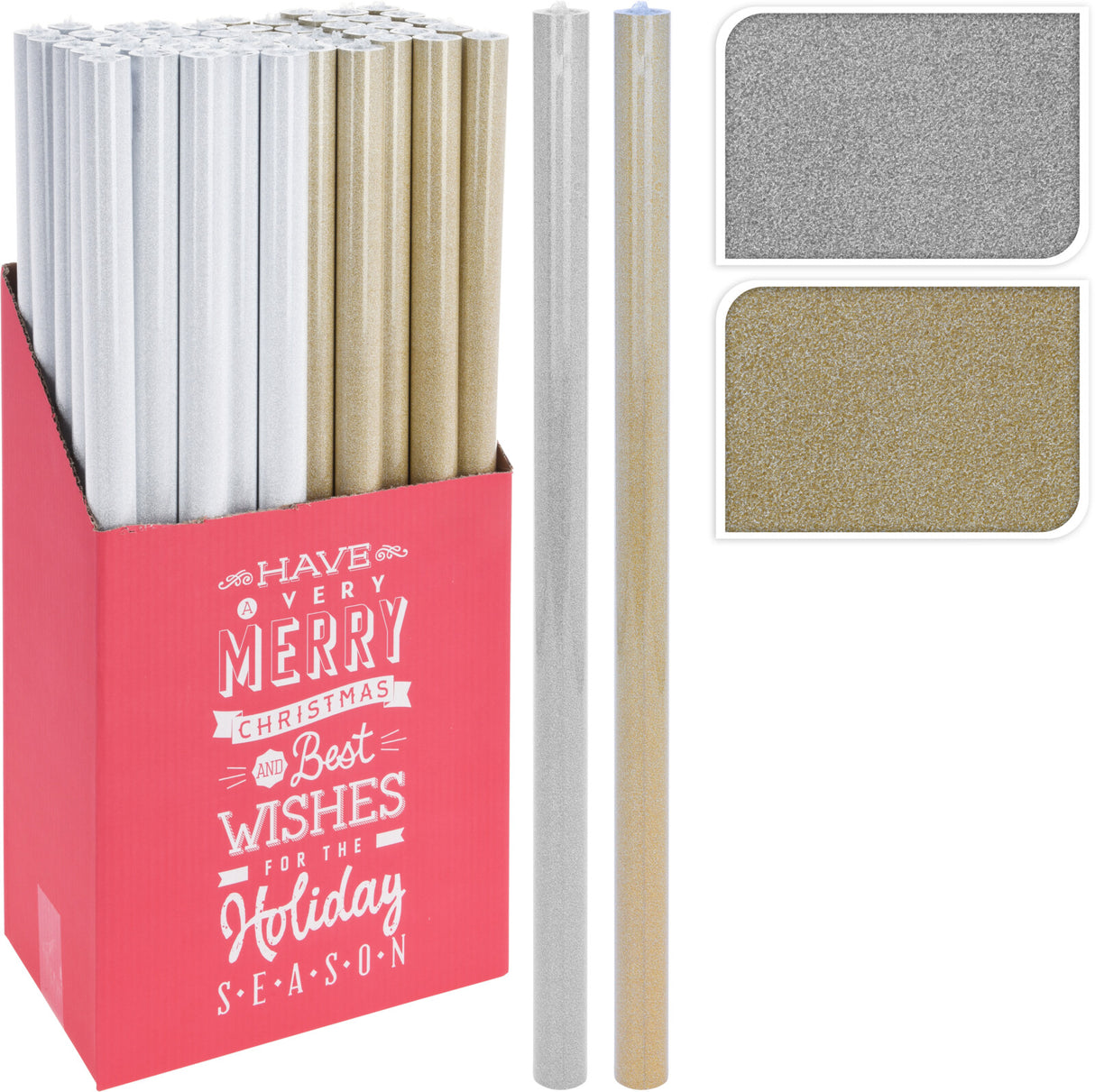 Lahjapaperi kimalle hopean tai kullanvärinen 70x150 cm/rll