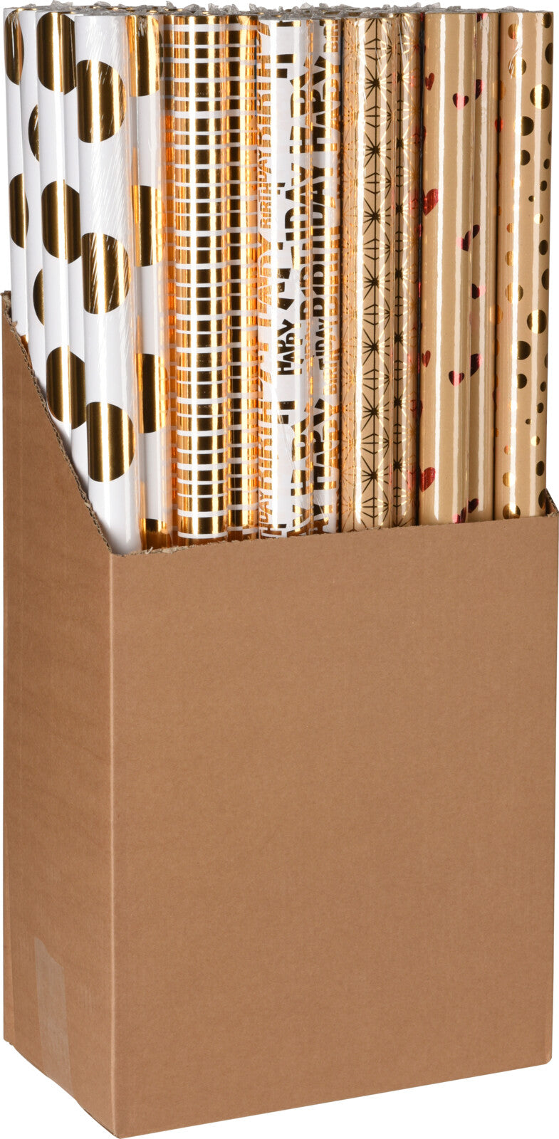 Lahjapaperi 70 x 200 cm 1rll/pkt, lajitelma 6 erilaista