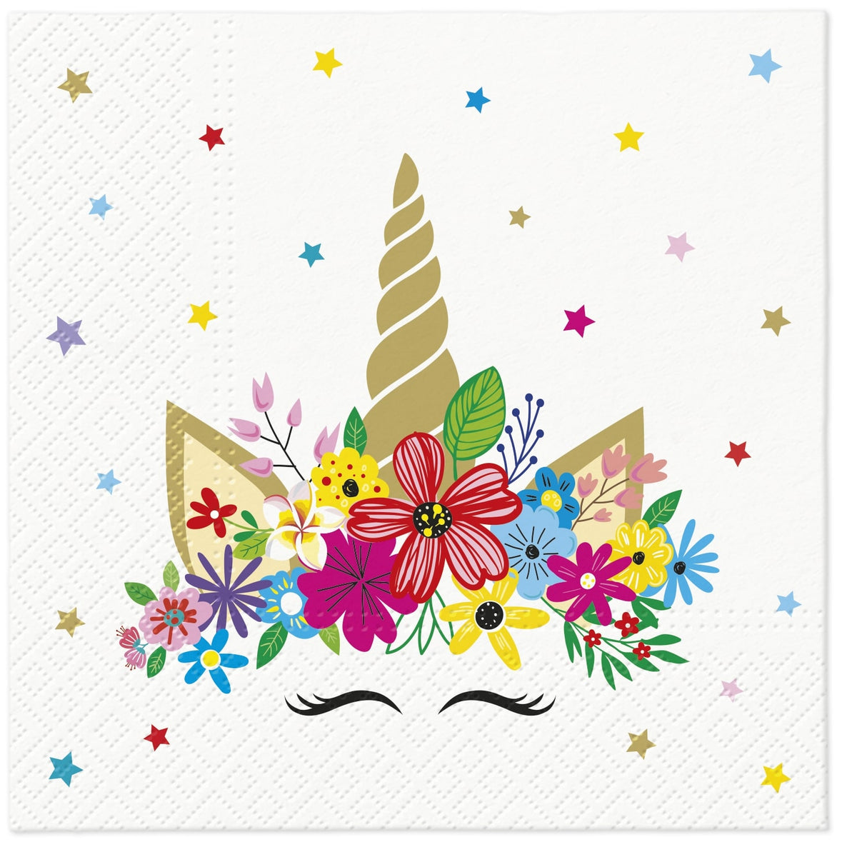 Yksisarvinen suuri lautasliina 33 x 33 cm 20 kpl/pkt