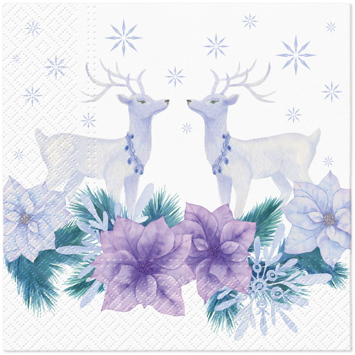 Suuri lautasliina 33 x 33 cm laventeli joulu 20 kpl/pkt