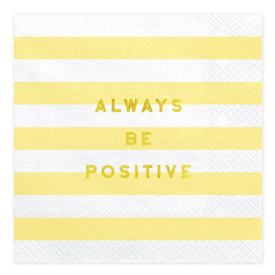 Pastelli suuri lautasliina keltaiset raidat 20 kpl/pkt