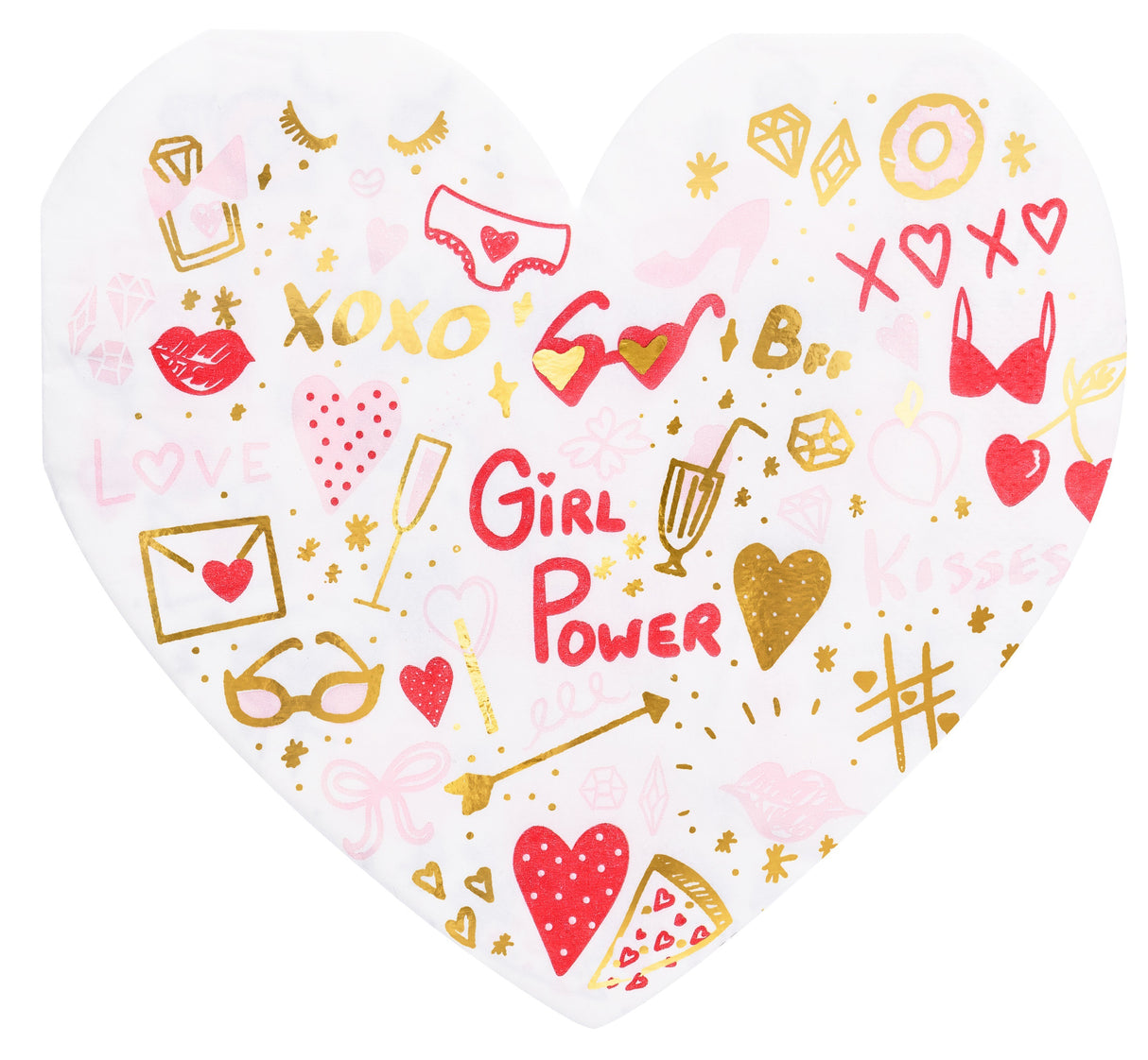 Sydän lautasliina 16 x 15 cm 20 kpl/pkt