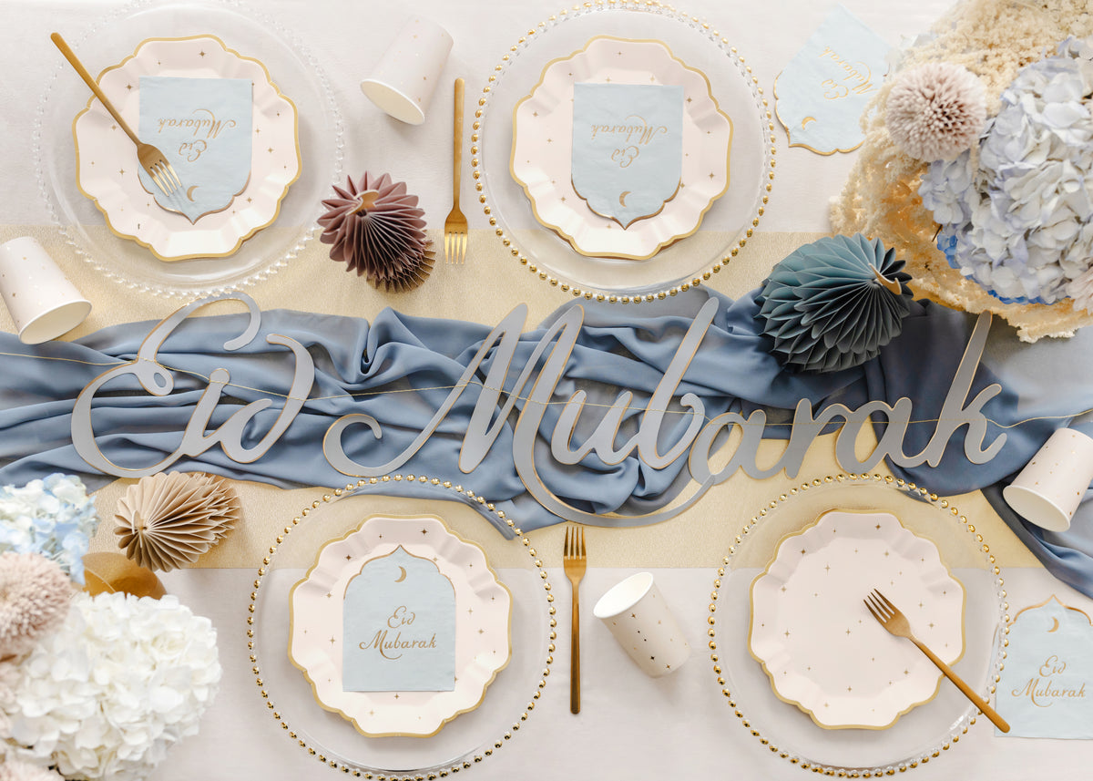 Eid Mubarak muotolautasliina, 12 kpl/pkt