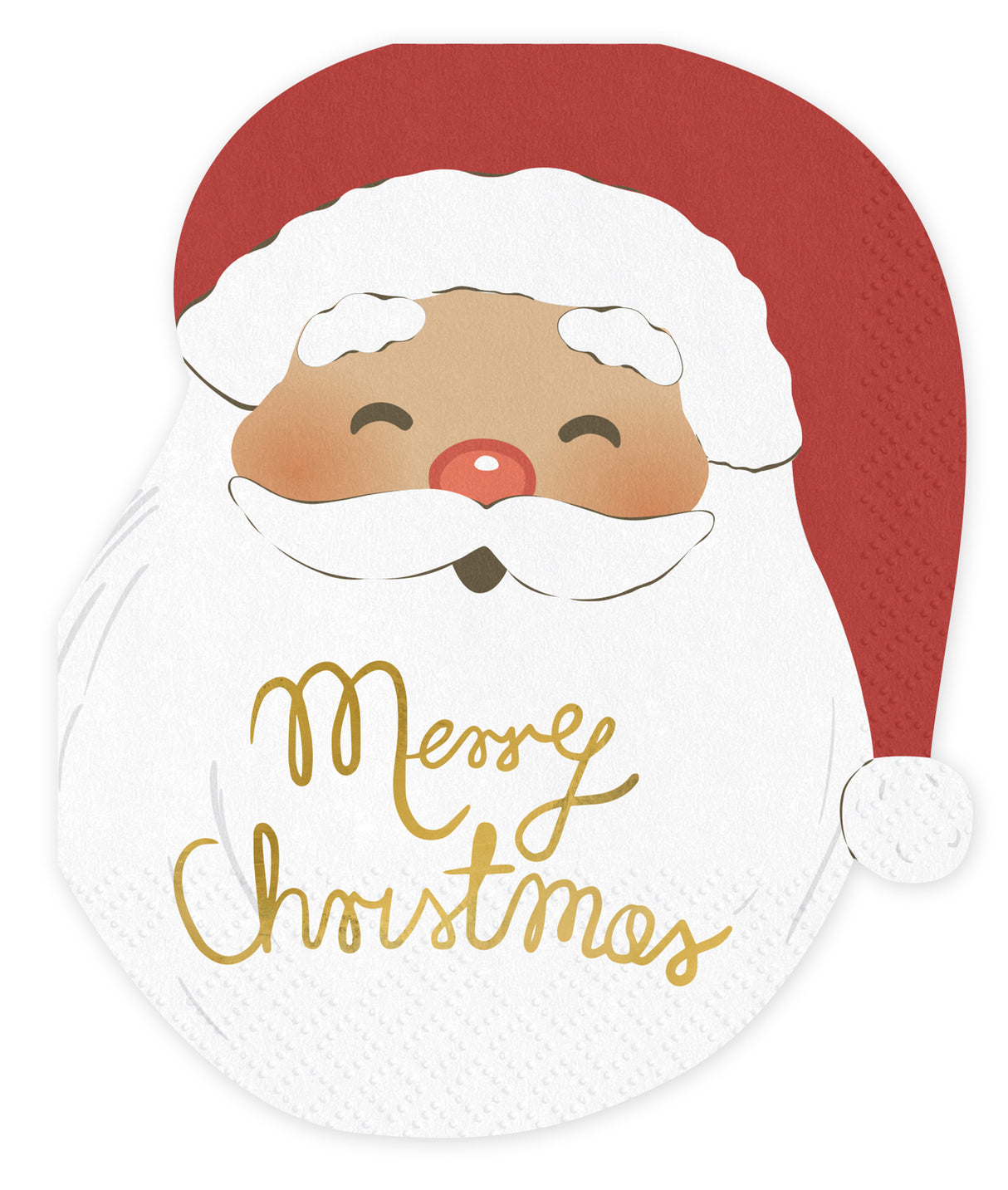 Joulupukki muotolautasliina 13,5 x 16 cm 12 kpl/pkt