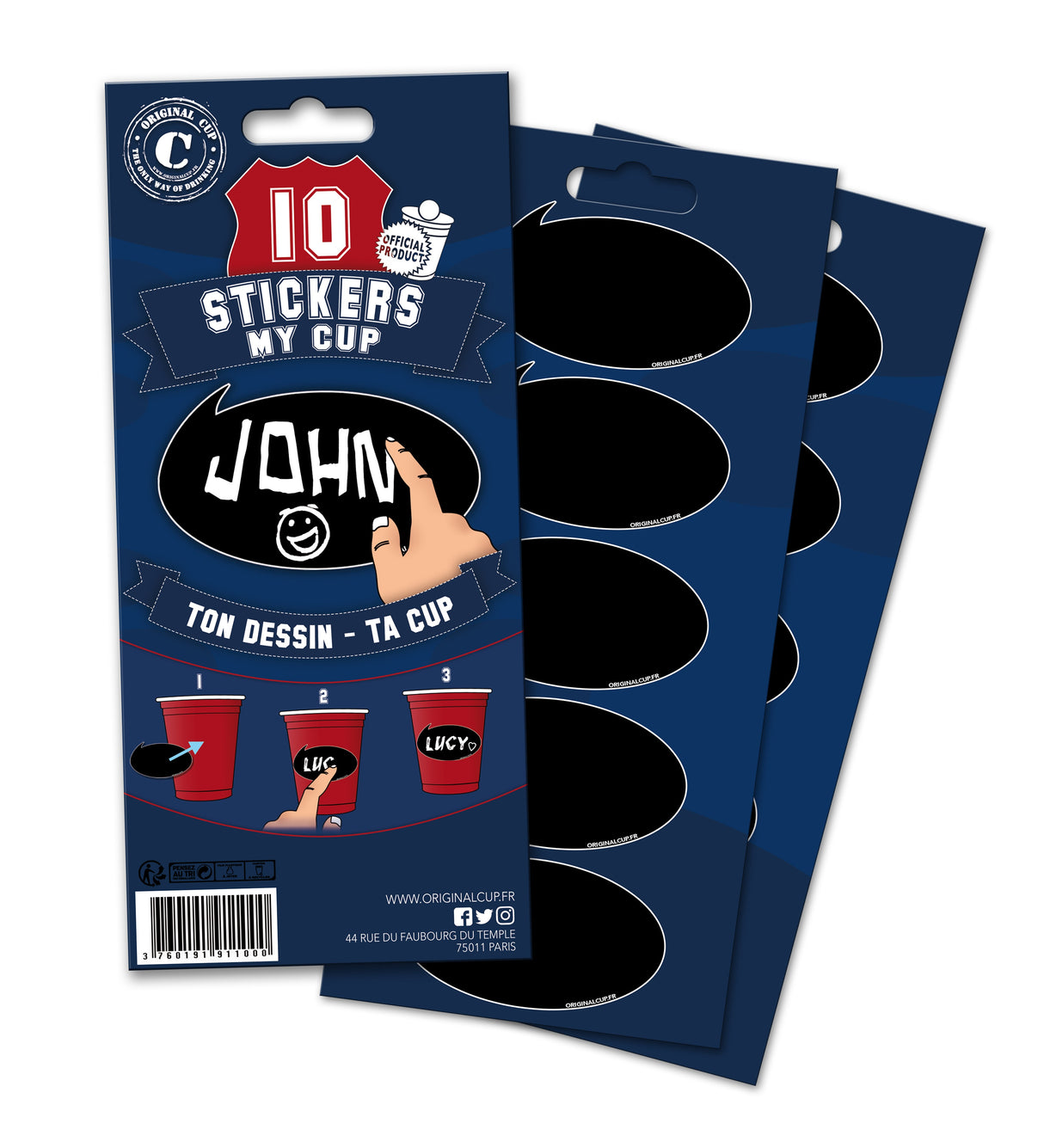 Lasinmerkitsijä tarrat puhekupla 10 kpl/pkt