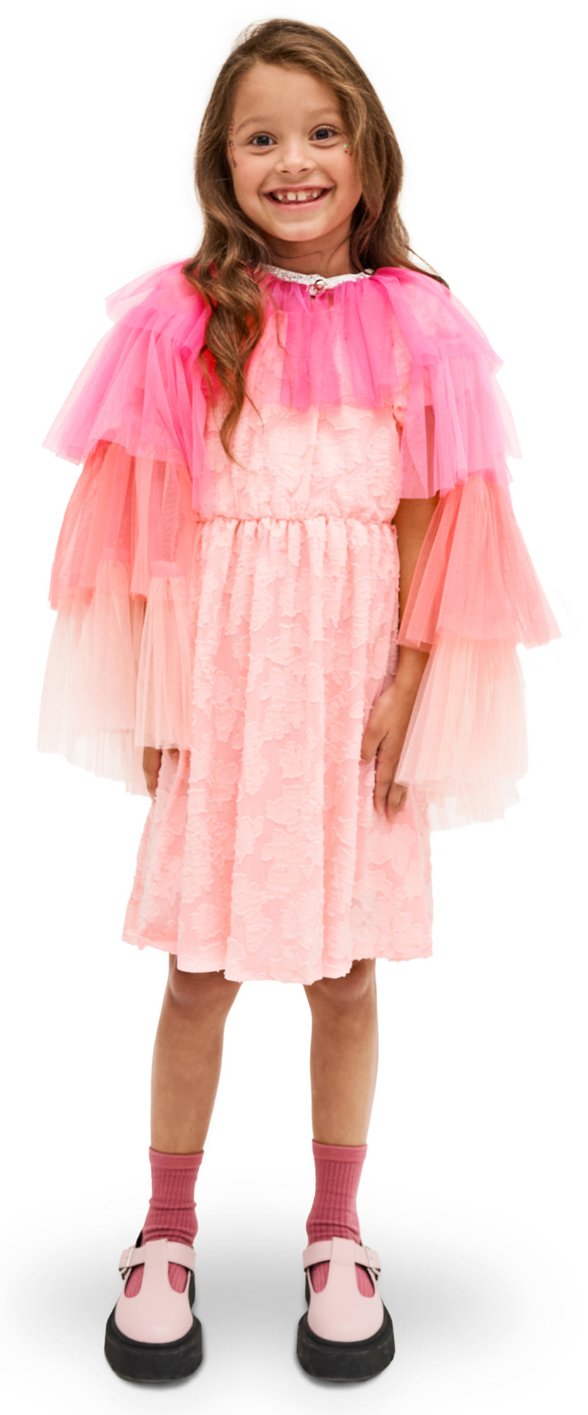 Keijun viitta vaaleanpunainen, lasten one size