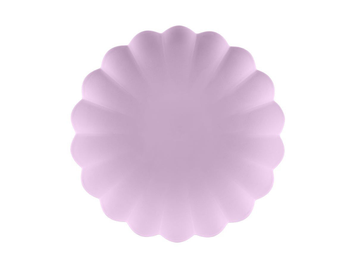 Muovilautanen violetti 22 x 22 cm uudelleenkäytettävä 4 kpl/pkt