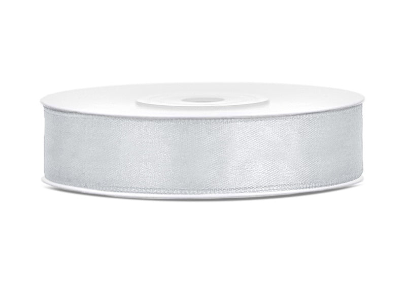 Satiininauha 12mm/25m, hopea