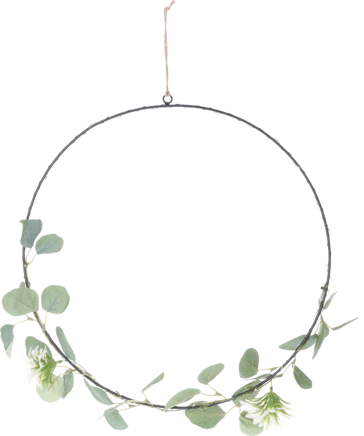 Koristerengas led-valoilla musta 42 cm