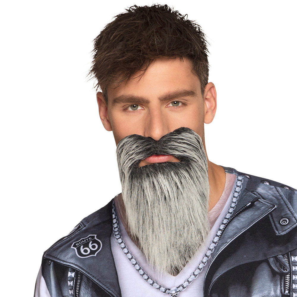 Parta biker, harmaa