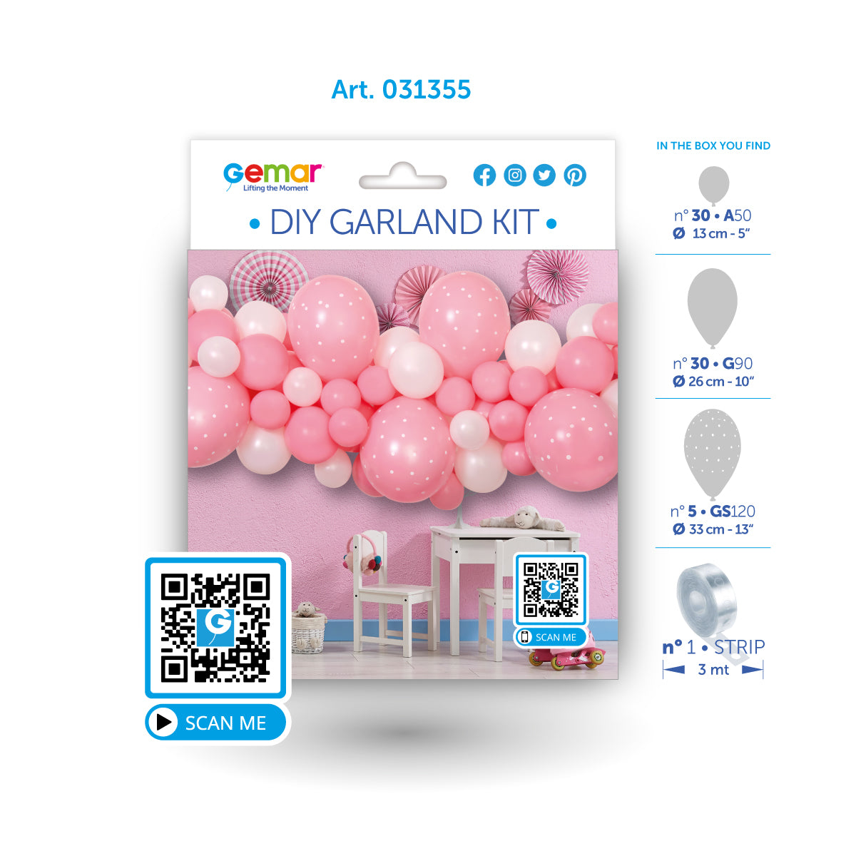 DIY Ilmapallokaari vaaleanpunainen