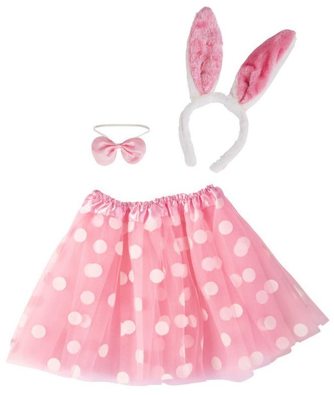 Pupu asusetti; tyllihame, pupunkorvat ja rusetti