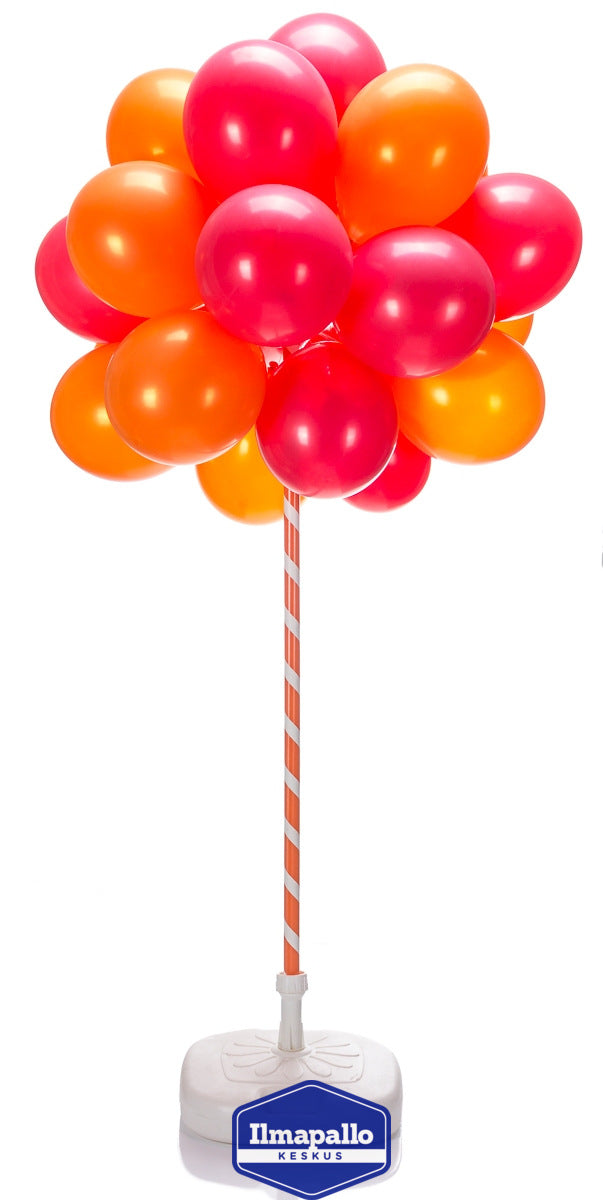 Pallonippu jalustalla 25 palloa