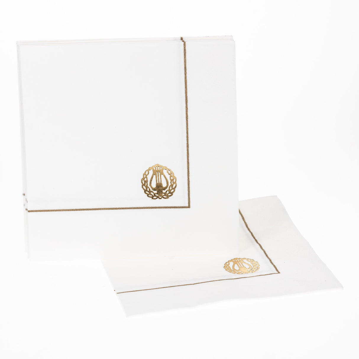 Ylioppilas lyyra pieni lautasliina valkoinen 12 kpl/pkt