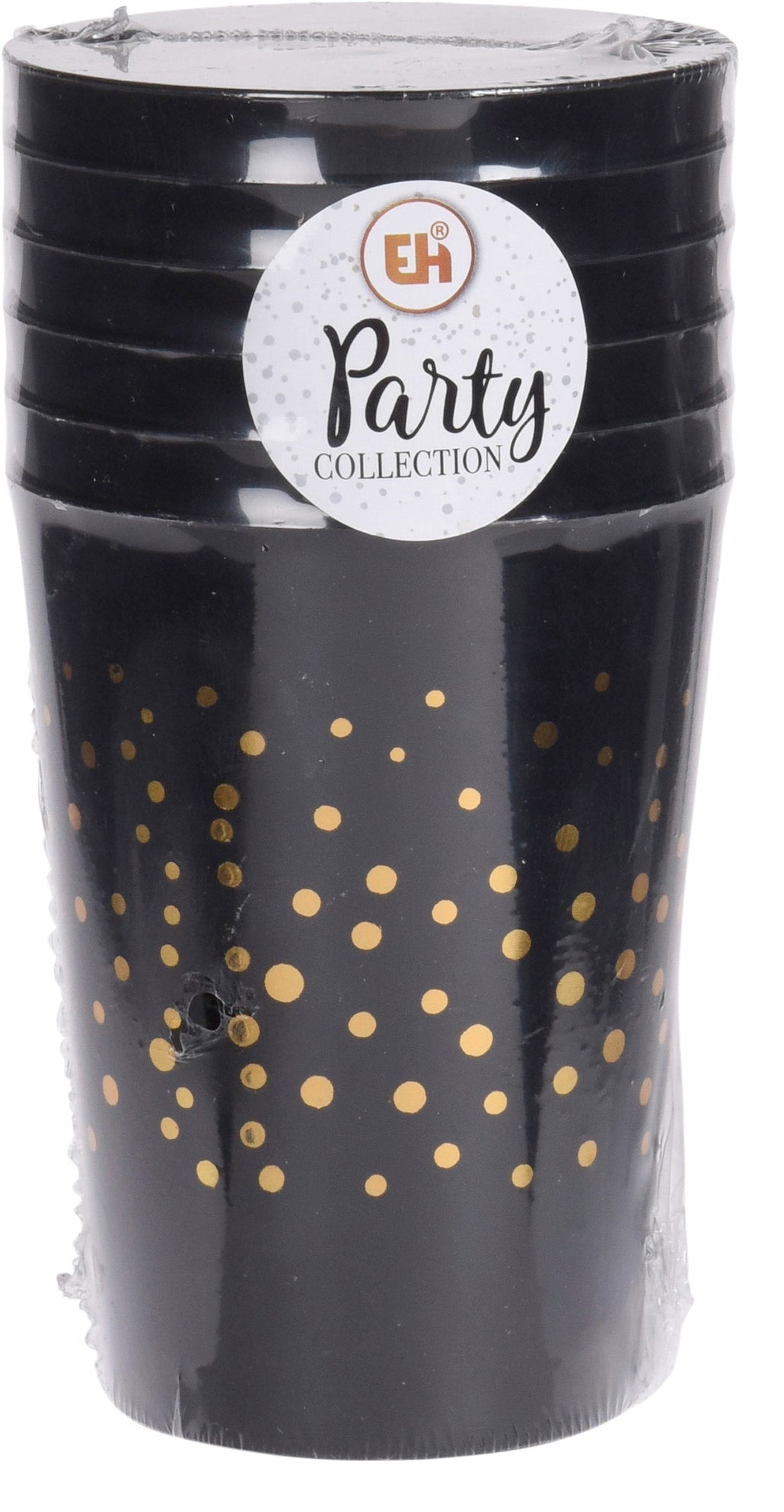 Party muovimuki musta 4 kpl/pkt lajiltelmatuote 2 erilaista